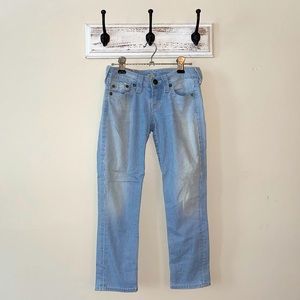 True Religion blue cropped jeans